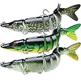 TRUSCEND Fishing Lures for Bass Trout Multi Jointed Swimbaits