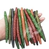 DAMIDEL 30 Pcs 5.5" /0.35oz,4"/0.2oz Senko Wacky Worms Soft Fishing Lures，Classics/Soft,5 Colors Mixed Kit Plastic Worm Stick Baits for Bass Freshwater Saltwater Fishing (Worm-10cm)