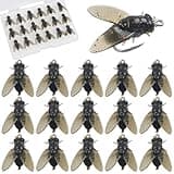 Bionic Fly Fishing Bait, Flies Fishing Lures Kit Trout Jigs Swimbaits Dry Flies Fly Fishing Lures Fish Attractant Fly Fishing Hook for Saltwater Freshwater Bass Panfish 15mm