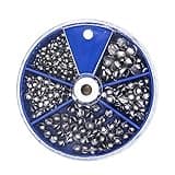 FREGITO 117PCS/100PCS/205pcs/250PCS, Weight Sinkers 6 Sizes Lead Weights Round Split Shot Sinker Removable Fishing Weights Sinkers