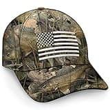 Fishouflage Walleye American Flag Fishing Cap - Fishing & Freedom Camo Men's Baseball Hat