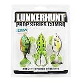 LUNKERHUNT Bass Fishing Lures Kit (3-Pack) - 2 Prop Fish Lures and 1 Prop Frog Lure | Best Topwater Fishing Bait, Weedless Hooks Hollow Realistic Body