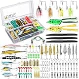 PLUSINNO Fishing Lures Baits Tackle, BEST BASS Fishing Lures Kit Set