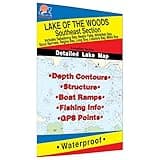 Lake of The Woods-SE Fishing Map, Lake (incl. Sioux Narrows/Nestor Falls)