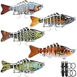 Probero Fishing Gear - Bionic Swimming Bait, Probero Bionic Swimming Bait,Probero Bionic Fishing Lures That Swim by Itself,3D Bionic Swimming Lure,Suitable for All Kinds of Fishing Waters (5P-A-4in)