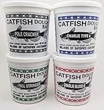 Catfish Charlie Dough Bait Variety Pack, 4 x 14oz Tubs