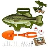 Flambeau Outdoors Wild Bite Fishing Tackle Box Kit Green/BASS