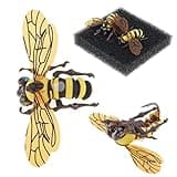 OriGlam 2pcs Bee Fly Fishing Kit Lures, Bumble Bee Trout Fishing Lures, Flyfishing Topwater
