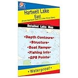 Hartwell Lake-East Fishing Map