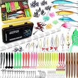 EXAURAFELIS Fishing Gear Fishing Lures 307pcs All-in-one Tackle Box Minnow Crankbait Spinnerbaits VIB Jigs Hooks Paddle swimbaits Frog Lure Spoon Sinking Lure for Bass Trout Walleye Redfish