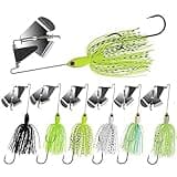 5/8 oz Freshwater & Saltwater Fishing Lures Buzz Baits for Bass Fishing - Set of 6