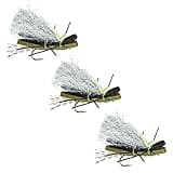 Trout Flies by Colorado Fly Supply - Double Chubby Chernobyl - Dry Fly 3 Pack - Fly Fishing Flies & Lures for Trout Bass Bluegill and More - Fly Fishing Lures for Fishermen