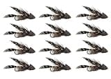 Feeder Creek Muddler Minnow Fly Fishing Flies | 12pc Flies for Fly Fishing | Size 12 Fishing Flies | Trout Flies and Bass Flies | Effective Fly Fishing Lures | Fly Fishing Gear