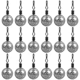 Drop Shot Weights Round Fishing Weights Sinkers Bass Casting Ball Sinkers Cannonball Fishing Weights Swivels for Drop Shot Rig Bass Fshing Saltwater Freshwater Fishing Gear Tackle(3/16oz - 20pcs)