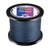 Braided Fishing Line Abrasion Resistant Superline Zero Stretch&Low Memory Extra Thin Diameter Dark Gray 327Yds,25LB