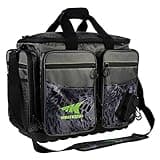 KastKing Fishing Gear & Tackle Bags - Saltwater Resistant Fishing Bags - Fishing Tackle Storage Bags,Large-Lunker, (Without Trays,19.7x13x10.6 Inches),Blackout