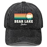 Made in US Bear Lake Idaho Travel Vacation Souvenir Hat for Womens Baseball