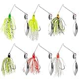 SEASHARK Bass Spinner Baits Fishing Spinner Baits for Bass Fishing 6Pcs/Lot