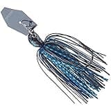 Z-man CBJH38-06 Chatterbait Jack Hammer Lure, 5/0 Hook Size, 3/8 oz, Black/Blue, Package of 1