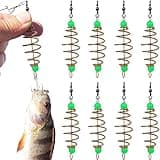 12PCS Luminous Carp Fishing Feeder, Bait Thrower, Fishing Feeder Bait Cage, Lures Cage Basket Minnow Baits