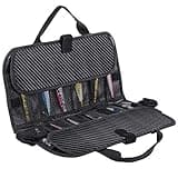 Goture 24 Pockets Fishing Jig Bag, Portable Lure Bag Fishing Organized Fishing Storage Tackle Bag Fishing Gear Accessories Bag (13.39x7.87inch, Black)