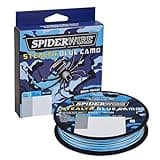 SpiderWire Stealth® Superline, Blue Camo, 50lb | 22.6kg, 300yd | 274m Braided Fishing Line, Suitable for Saltwater and Freshwater Environments