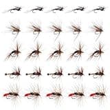 Goture 25pcs Fly Fishing Flies Kit - Fly Fishing Lures Set for Trout, Bass, Salmon & Pike
