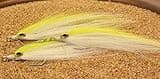 Cheat Code Saltwater Fishing Fly - Tarpon, Snook & Reds - 3 Pack - Hook #3/0…(3ct - Chatreuse & White #3/0)