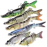 Pumowu Fishing Lures Set， Multi-Stage Bait ，Slow Sinking Bionic Bait ， Freshwater Saltwater bass Bionic Bait bass， Men's Fishing Gift