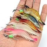 OriGlam 5pcs Soft Luminous Shrimp Lure Set