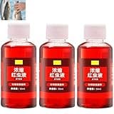 Concentrated Red worm liquid 3PCS, All-season universal fishing, natural bait additives wild fishing fish bait catfish crucian carp grass carp tilapia roach roach bream universal opening agent
