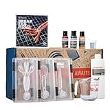 Man Crates, Lure Making Kit – Soft Plastic Fishing Lure Making Kit with Molds, Plastisol, Color, Glitter & Scent – DIY Fishing Lure Set – Great Gift for Men & Fishermen