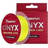 Piscifun Onyx Braided Fishing Line Advanced Superline Braid Lines 300Yd 30lb Yellow