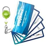 HOOK-EZE Fishing Knot Tying Cards, Waterproof Pocket Guide to 8 Essential Fishing Knots, Fishing Gifts for Men and Beginner, Come with A Fly Fishing Zinger Retractor (Green)