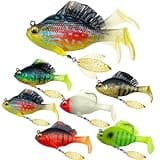 DAMIDEL 6Pcs Pre-Rigged Jig Head Soft Fishing Lures