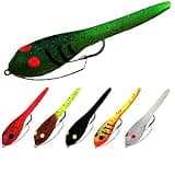 DELONG LURES - Made in The USA - Weedless 3" Tadpole Fishing Lures for Bass, Crappie, Bluegill, and Trout, Life Like Fishing Bait Scented Prerigged Fishing Gear Fishing Lures (Variety Weedless)