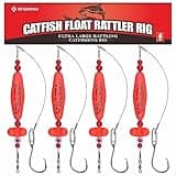 Catfish-Rig-for-Bank-Fishing-Catfishing-Tackle-Floats-with-Rattler-Santee Cooper Rig Equipment(Red-2.5 inch)