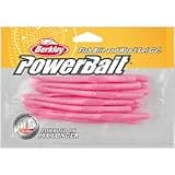 Berkley PowerBait Floating Steelhead Worm Bubblegum, 4" (13 Count)