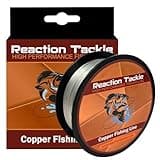 Reaction Tackle Copper Trolling Wire - Copper Fishing Line - Corrosion Resistant Tin Coated Copper Super Smooth and Thin Diameter to Reach Deeper Depths 45LB / 300 foot