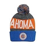 Semper Fi Oklahoma City Men's Winter Knit Landmark Patch Pom Beanie (Blue/Orange)