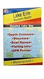 Lake Erie Western Basin Map, GPS Points, Waterproof Detailed Lake Map - #L127