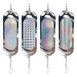 ELEHUA 4 Pcs Kokanee Dodger Trolling Flashers – Must-Have Salmon Flashers for Fishing Enthusiasts