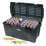 Flambeau Outdoors 6127ZR Maximizer Large Lure Storage Box with Zerust Anti-Corrosion Technology, [1] Dry Box, Deep Green, 27.5x13.75x14-Inch