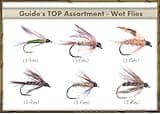 Fly Fishing Flies - Guide's TOP Assortment - Wet Flies (18 Flies)