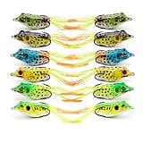 Supertrip Topwater Frog Crankbait Tackle Crank Bait Bass Soft Swimbait Lures Crankbaits Baits Hard Bait Fishing Lures Color 12pcs