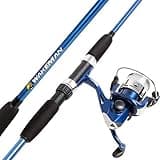 Fiberglass Fishing Rod and Spinning Reel Combo - Swarm Series Collapsible Fishing Gear for Catching Bass, Trout, Catfish, and More by Wakeman