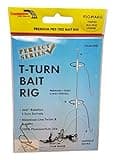 Thundermist Lure Company Perfect Series - RIG# 1A-6-G Pre-Tied T-Turn Bait Rig, Clear