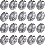 Sumind 20 Pieces Egg Sinkers Fishing Bass Weights Drop Egg Sinker Fishing Bottom Tackle Casting for Olive Freshwater Saltwater, 10g, 3/8oz