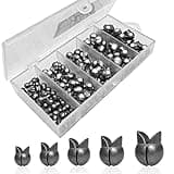 SANWEAL120PCS/200PCS Fishing Weights Sinkers - Premium Split ShotFishing Weights Sinkers - Round Removable Fishing Sinkers - 5/6 Sizes