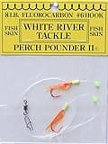 J Deez White River Tackle Perch Pounder II - #4 - Orange with Char. Head